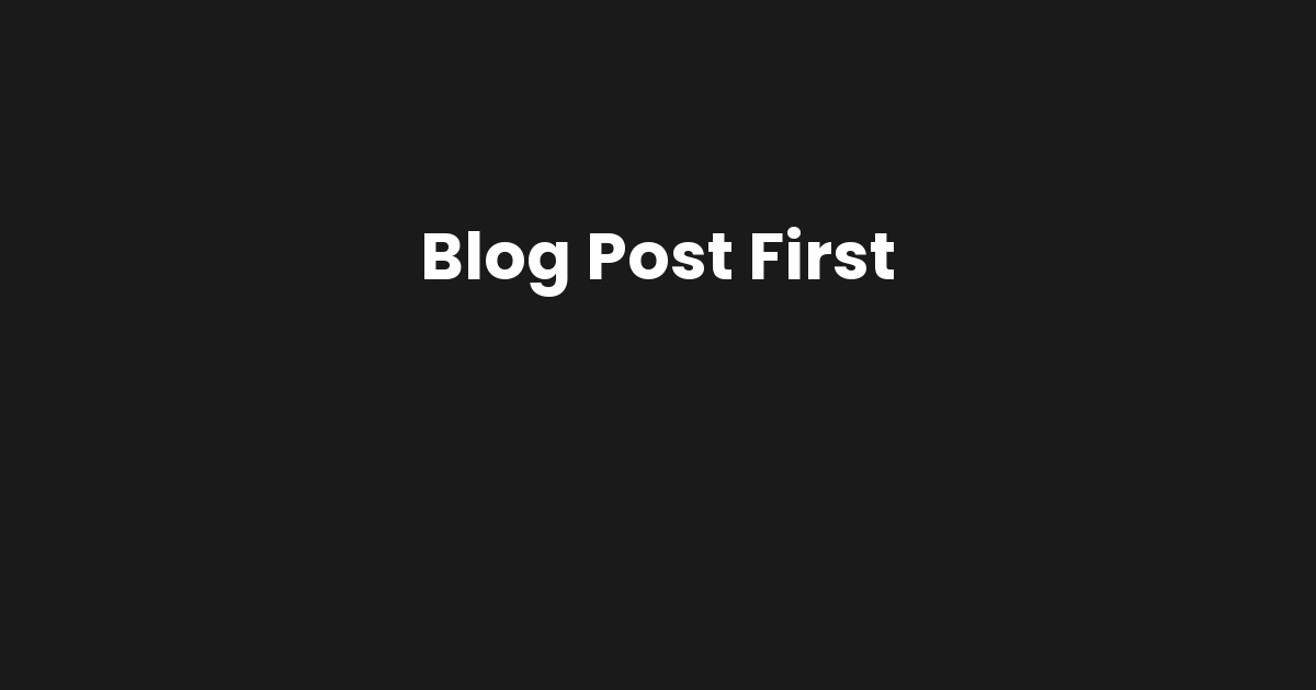 Blog Post First thumbnail