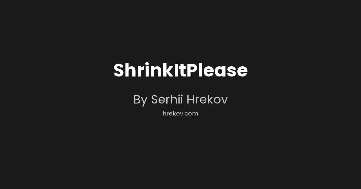 ShrinkItPlease thumbnail